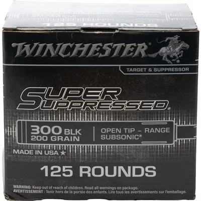 Super Suppressed 300BLK 200gr FMJ 125/Box