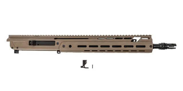 PSA JAKL 14.5" Rifle length Upper Assembly 5.56 NATO 1:7 Nitride w/Knurled CH, BCG Rugged Flash Hider, FDE