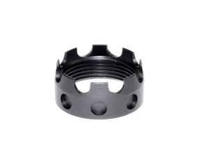 Presma Aluminum Castle Nut for .223/5.56/.308 Buffer Tube Receiver End Plates Black