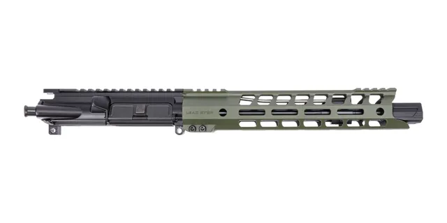 PSA 10.5" 5.56 NATO 11" LSA Grunt Hex M-LOK Upper Without BCG or CH; Sniper Green