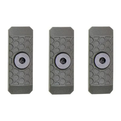M-LOK Slate Grip Mini Panels 1-Slot OD Green 3-Pack