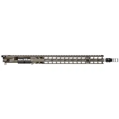 Radian Weapons Model 1 AR-15 6mm ARC 18 inch M-LOK Upper Receiver Fluted Rifle Length 1-7 Twist 5/8x24 Dead Air Keymo Flash Hider Cerakote Brown