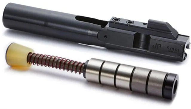 JP Enterprises EnhancedBolt Bolt Carrier Group BCG 9mm QPQ Finish Short Stroke Heavy SCS System JPSCS2-9SS-5H2 - 2 Tungsten/ 3 Steel Masses Black
