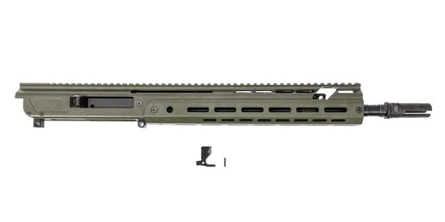 PSA JAKL 14.5" Rifle length Upper Assembly 5.56 NATO 1:7 Nitride w/Knurled CH, BCG & 3 Prong, B&T, 1/2"-28, ODG