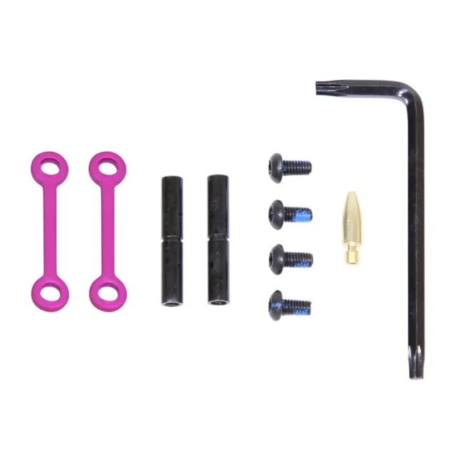 Guntec USA AR-15 Complete Anti-Rotation Trigger/Hammer Pin Set Anodized Pink