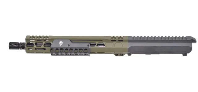 Bilson Arms BA15FC 223 Wylde 12.5in Forward Charging Complete Upper Assembly Carbine Length 1-7 Twist 1/2-28 TPI Sniper Green/Grey