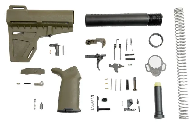 PSA MOE+ Shockwave Lower Build Kit, OD Green - 5165448259