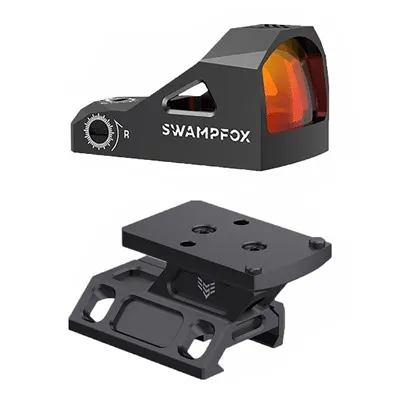 Micro Reflex Rebel Riser Dot Sight Mount & Justice Green Dot Black