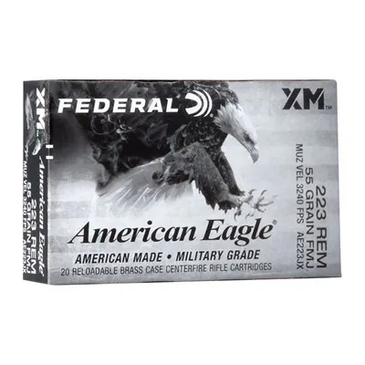 American Eagle 223 Remington 55gr FMJ 20/Box