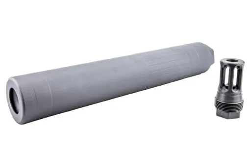 KGM Rogue-Ti R50T Taper-Mount Suppressor - Sniper Gray