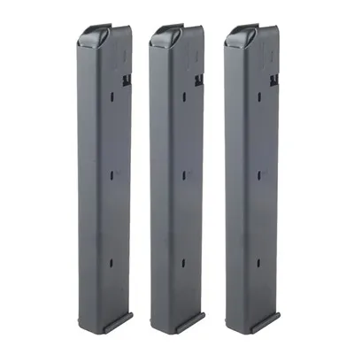 Brn AR-15 Colt Style 9mm Luger 32rd Magazine, Steel, 3 Pack
