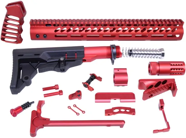 Guntec USA AR-15 Ultimate Rifle Kit Anodized Red