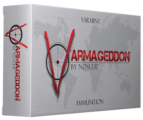 Nosler Varmageddon 53 gr 223 Rem Rifle Ammo FBHP, 20/Box