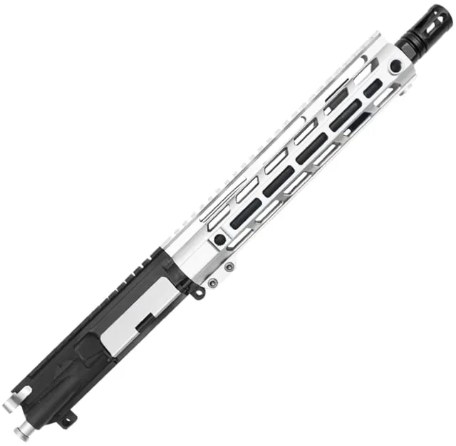 XTS Complete Upper Receiver w/o BCG AR-15 300 BO 19.5in 10.5in Pistol 1-8 Twist 5/8x24 Thread M-LOK Bird Cage Black Nitride Finish Silver