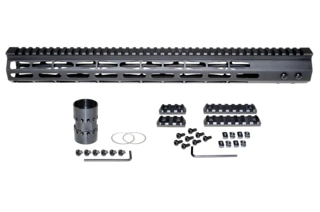 Presma AR-10 LR 308 Super Light M-LOK Series Free Float Handguards 17in DPMS Low Profile Black