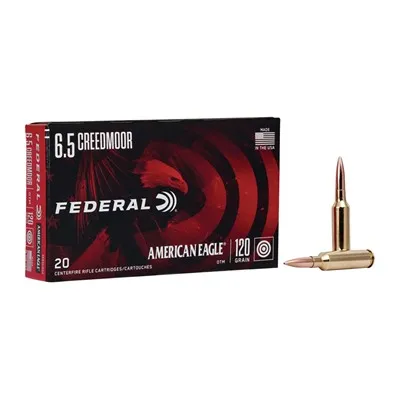 American Eagle 6.5mm Creedmoor 120gr Open Tip Match 20/Box
