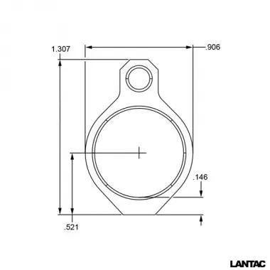 Lantac GB750-S Ultra Low Profile Gas Block