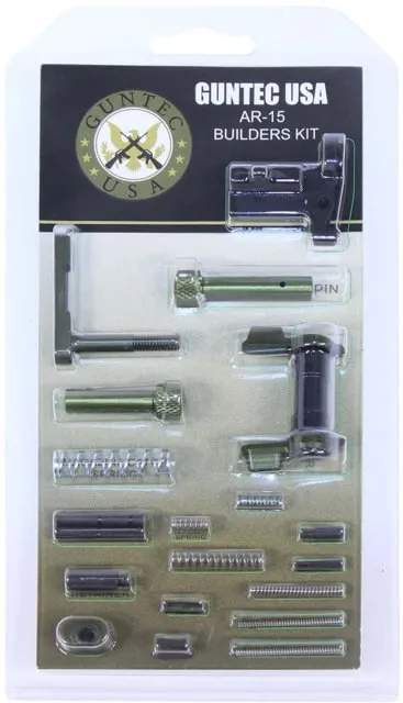 Guntec Usa AR-15 Builders Kit With Ambi Safety Anodized Green Build-Kit-Ambi-Green