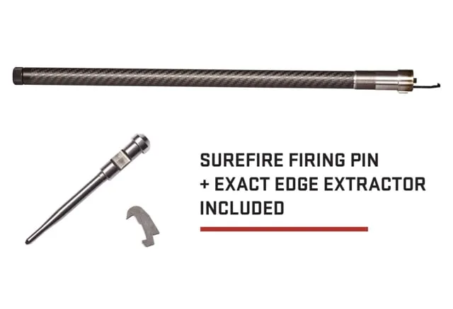 Volquartsen Firearms THM Lightweight Threaded Rifle Barrel Smith & Wesson M&P 15-22 Sport .22 LR 1/2x28 Thread Carbon Fiber Carbon Black