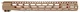 Grey Ghost Precision M-LOK Handguard AR-15 15 inch Aluminum 0.8 lb FDE Cerakote