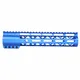 Guntec USA AirLok Series M-LOK Compression Free Floating Handguard w/Monolithic Top Rail 10in Blue