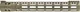Troy Industries X Series Free Float M-LOK Handguard AR-15 Aluminum Battle Rail FDE 15.125in