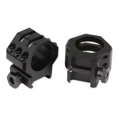 Weaver Tactical 6 Hole Picatinny Extra High 1" Scope Rings, Black