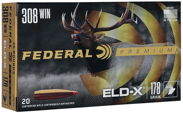 Federal Premium .308 Win 178 gr Ammo ELD-X