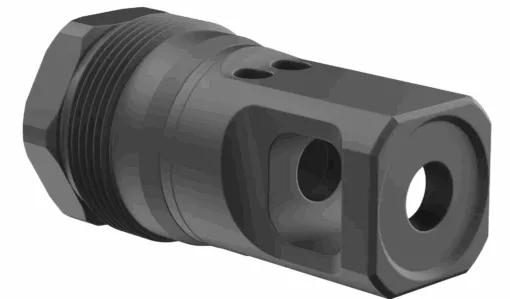 Breek Arms Plan B Echo Single-Port Muzzle Brake 9mm 1/2x28 TPI