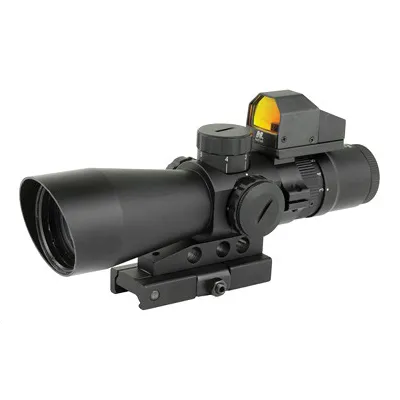 NCSTAR 3-9x42 Scope w/ 3 MOA Red Dot Fits Weaver & Picatinny Rails