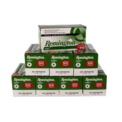 UMC FMJ 223 Remington 55gr Full Metal Jacket 400/Case