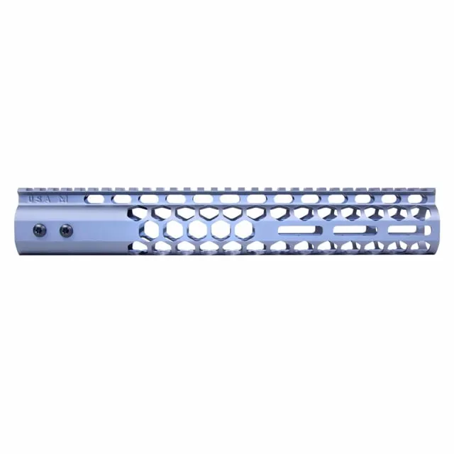 Guntec USA Air Lite Honeycomb Series M-LOK Free Floating Handguard w/Monolithic Top Rail 12in Grey