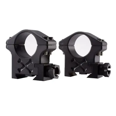 Tactical Scope Rings - 34mm High (1.44") Tactical Picatinny Rings, Black