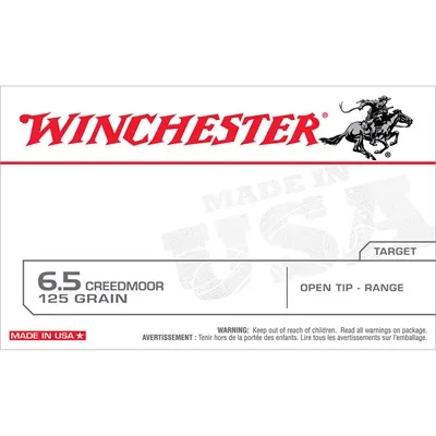 USA White Box 6.5 Creedmoor 125gr Open Tip 20/Box