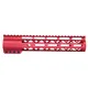 Guntec USA AirLok Series M-LOK Compression Free Floating Handguard w/Monolithic Top Rail 10in Red