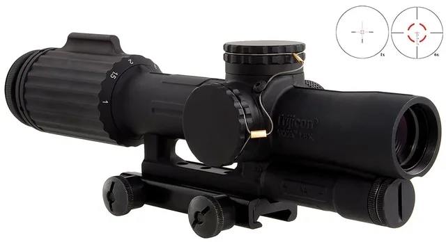 Trijicon VCOG 1-6x24mm Illuminated Red .308/175 gr Segmented Circle/Crosshair (FFP) Rifle Scope