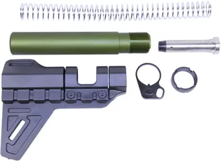 Guntec USA AR-15 Micro Breach Pistol Brace Kit Anodized Green