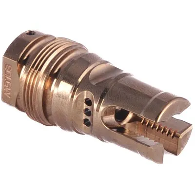 AR-15 Xeno Nox 5.56mm 1/2"x28 Thread Muzzle Brake Bronze