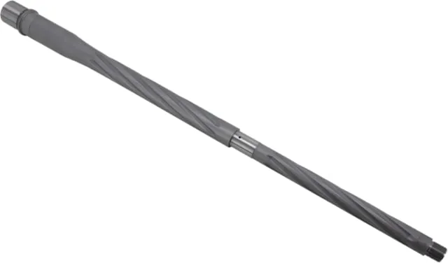 Shaw AR-10 22 Creedmoor Threaded Barrel 22in Spiral Flute HBAR Profile 1-8 Twist 5/8-24 Thread Matte Stainless