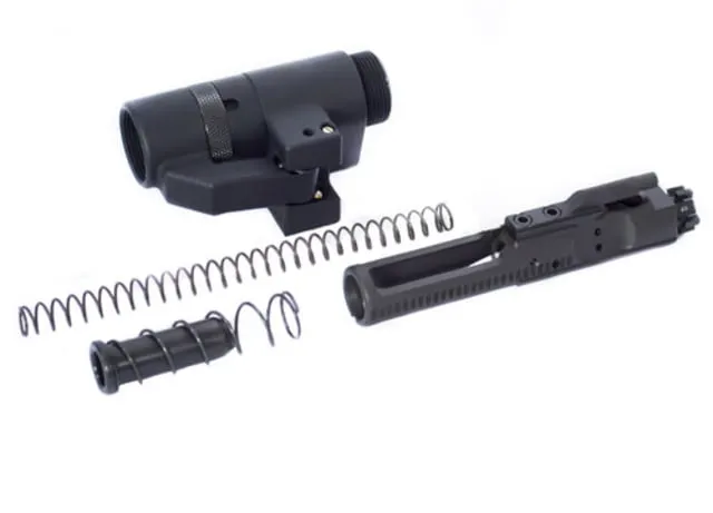 Dead Foot Arms Modified Cycle System .223/.223 Wylde/5.56/.300 BLK DLC Bolt Carrier Group BCG Left Side Folding Stock Adapter Black Anodized
