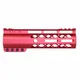 Guntec USA AIR-LOK Series M-LOK Compression Gen 2 Free Floating Handguard w/Monolithic Top Rail 7in Red