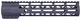 Guntec USA AR-15 10in Air-Lok Series M-LOK Compression Free Floating Handguard w/ Monolithic Top Rail Anodized Black