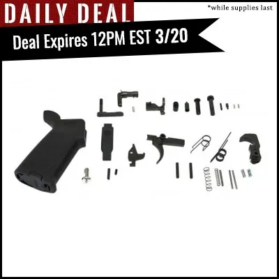 PSA MOE Lower Parts Kit, Black - 8436
