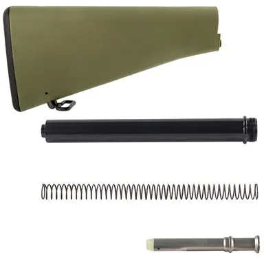 M16A1 Retro Brn-16a1 Buttstock & Buffer Tube Assembly, Green