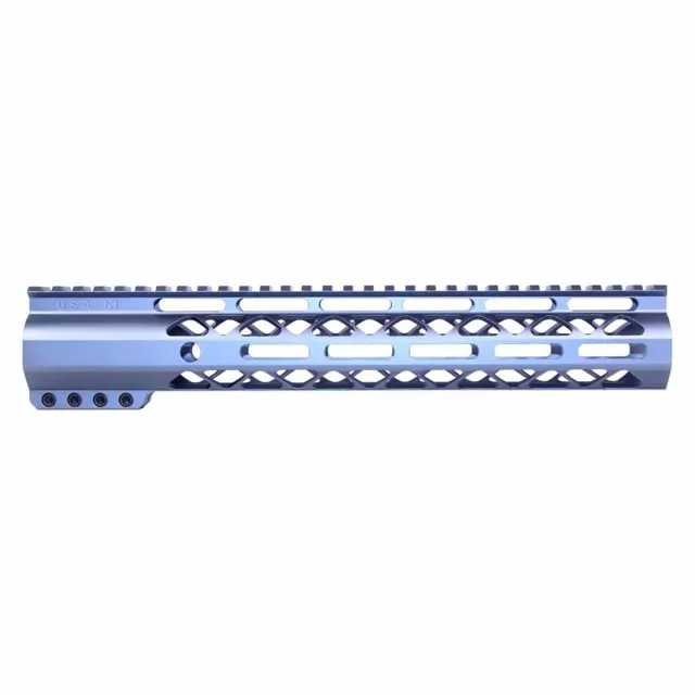 Guntec USA AirLok Series M-LOK Compression Free Floating Handguard w/Monolithic Top Rail 12in Grey