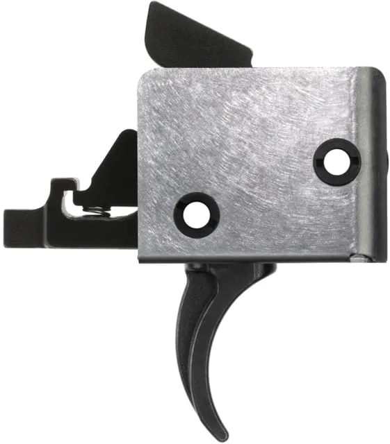 CMC Triggers AR15/AR10 Combat Curved Two Stage Trigger 2lb Set 3lb Release Black Small