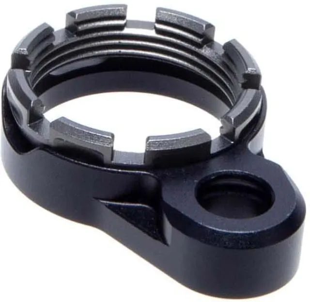 Fortis Manufacturing LE Lightweight Enhanced AR15 End Plate System K1 Tapered Grey Castle Nut