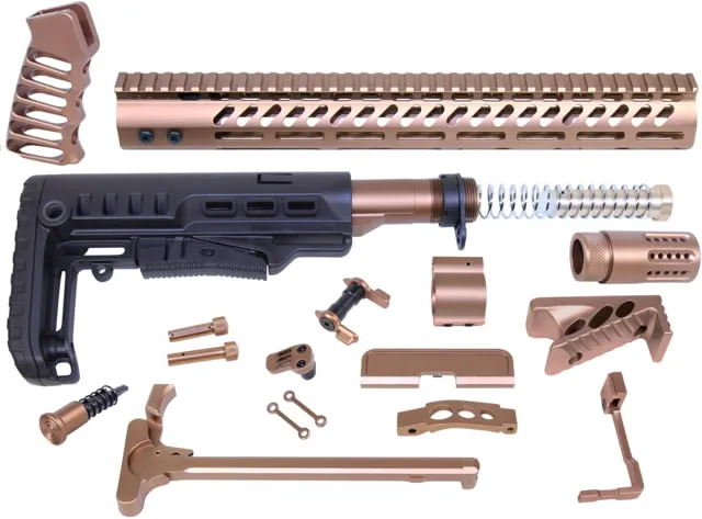 Guntec USA AR-15 M-LOK Ultimate Rifle Kit 15in Bronze
