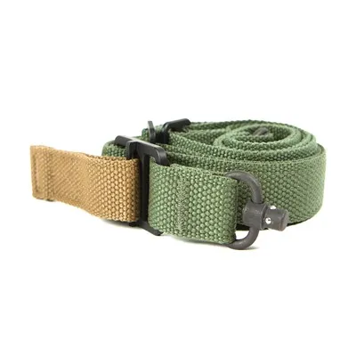 Vickers Push Button Sling W/Swivels OD Green