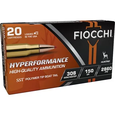 Fiocchi Extrema Hyperformance 308 Win 150gr SST Polymer Tipped BT 20/Box
